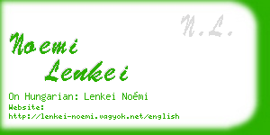 noemi lenkei business card